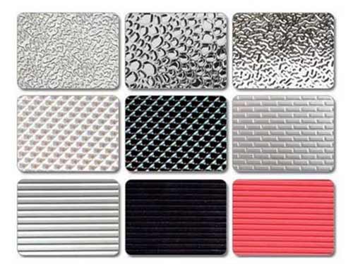 Embossed aluminum sheet mill finish EN-AW 2024