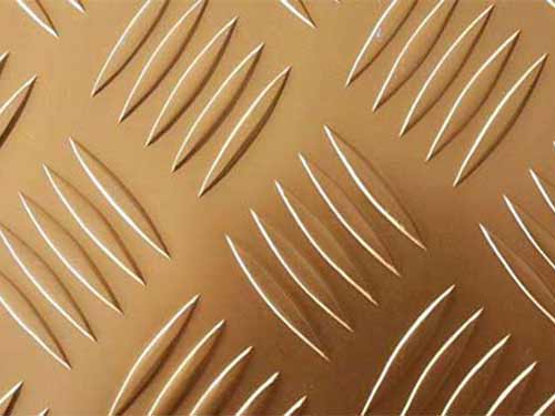 Aluminum tread plate Customized Double Side Pressing 0.13mm